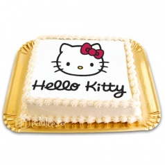 Desene animate Tort cu poza Hello Kitty